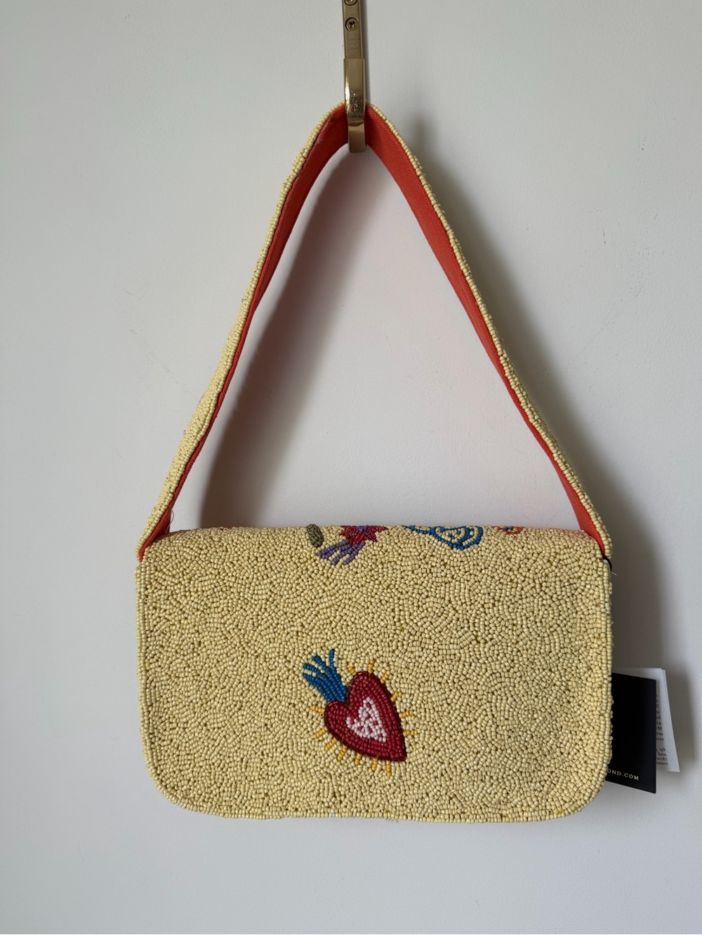 America & Beyond Beaded yellow snake sun butterfly Shoulder Bag - Picture 7 of 7